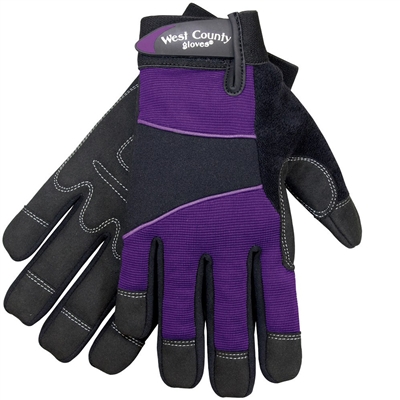 West County Multi-Purpose Women's Iris Gardening Work Gloves 012I Case of 6