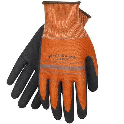 West County Unisex Apricot/Slate Gardening Grip Gloves 030A Case of 6