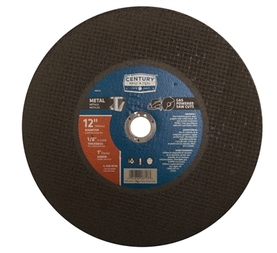 Century Drill & Tool 12 in. x 1/8 in. Metal Cutting Wheel 08717 Case of 2