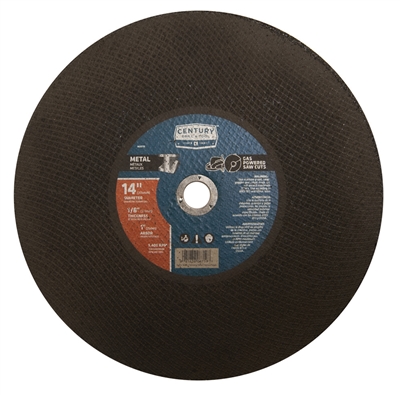 Century Drill & Tool 14 in. x 1/8 in. Metal Cutting Wheel 08719 Case of 2