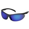 Safety Works  Outdoor Essential Adjust 1144 Blue Mirrored Safety Glasses 10083070 Case of 16