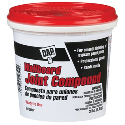 DAP Wallboard Joint Compound QT 3 lb 10100 Case of 6