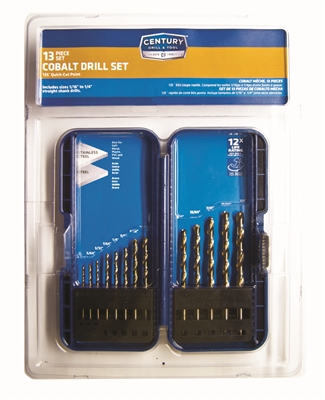 Century Drill & Tool 13 Piece Cobalt Drill Set 26513