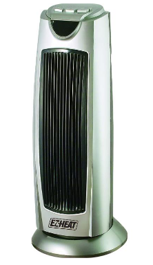 EZ Heat 1500 Watt Oscillating Ceramic Tower Heater 32558