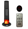 EZ Heat 1500 Watt 24.5â€ Tower Heater w/ 3D Flame 32561