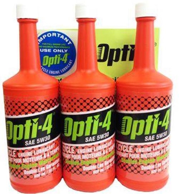 Opti-4 5W-30 2X Engine Warranty 4 Cycle Oil 20 Oz Bottle 40524 Case of 24