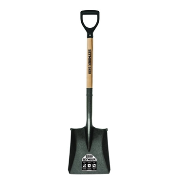 Seymour S200 Square Point Shovel 26" Contoured Hardwood Lacquer Finish 49833