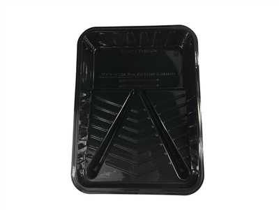 Shur-Line 9" Black V-Leg Plastic Tray 24 Mil Thermoform 50087 Case of 25