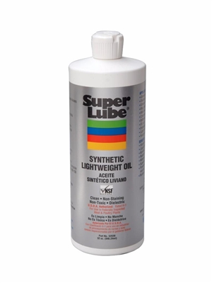 Super Lube Oil w/o PTFE (LV Lightweight Oil) 1 qt bottle 52030 Case of 12