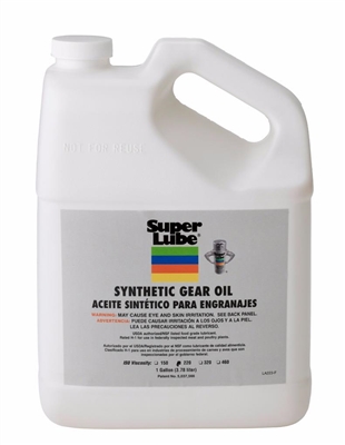 Super Lube Synthetic Gear Oil ISO 320 1 Gallon Bottle 54301 Case of 4