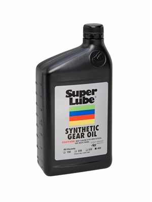 Super Lube Synthetic Gear Oil ISO 680 1 Quart Bottle 54632 Case of 12