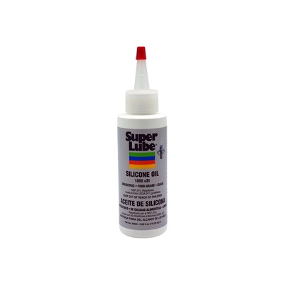 Super Lube Silicone Oil 1000 cSt 4 oz. Bottle 56404 Case of 6