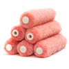 Rollerlite 6AP038-6 6" x 3/8" Pink Polyester Mini Roller Covers 90 pack