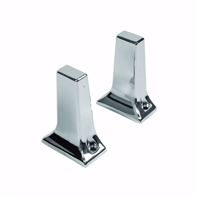 Jones Stephens 3/4 Inch Chrome Plated Exposed Mount Tower Post Towel Bar Brackets, 1 Pair 97183