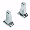 Jones Stephens 5/8 Inch Chrome Plated Exposed Mount Tower Post Towel Bar Brackets, 1 Pair 97184