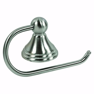 Jones Stephens Brushed Nickel Concealed Mount Bell Post Euro-style Toilet Paper Holder 97303