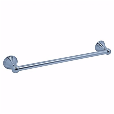 Jones Stephens 24" Brushed Nickel Concealed Mount Towel Bar with Bell Posts 97311