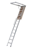 Louisville Ladder 10 ft.- 12 ft., 22.5 x 63 Energy Efficient Aluminum Attic Ladder, Type IAA, 375-pound Load Capacity, AL2240LG-R5