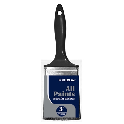 Rollerlite All Paints 3" Flat Paint Brush ALL-30 Case of 12