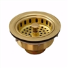 Jones Stephens Polished Brass Basket Strainer B02008