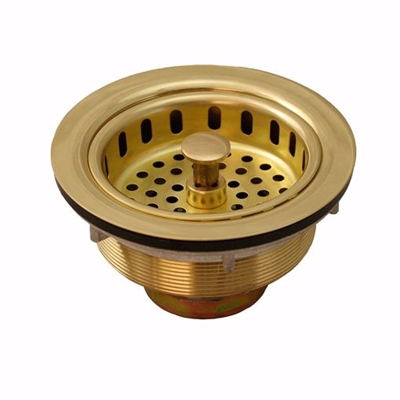 Jones Stephens Polished Brass Basket Strainer B02008