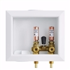 Jones Stephens Washing Machine Box, Left Outlet with Single Lever Valve and Water Hammer Arrestor, 1/2" PEX F1807 Connection B05858