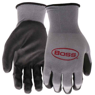 Boss Gloves General PurposeTactile Grip Gloves Gray B33131 Case of 12