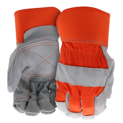 Boss Gloves Guard with Double Leather Palm Gloves Orange B71031 Case of 12