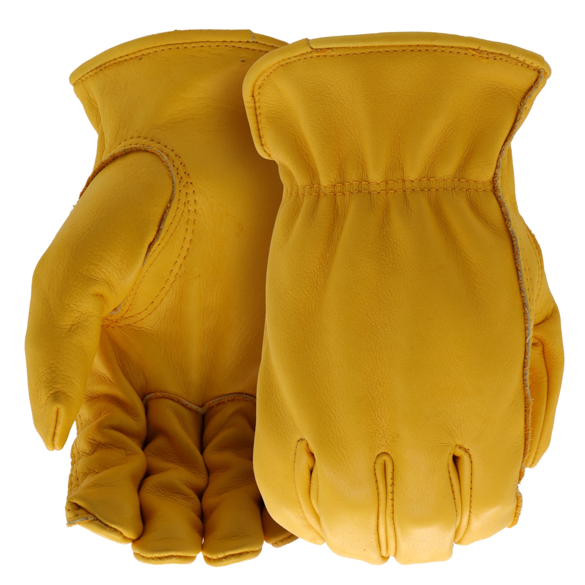 Full-Grain Cowhide Leather Work Gloves, Medium