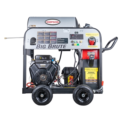 SIMPSON Big Brute 4000 PSI at 4.0 GPM VANGUARD V-Twin with COMET Triplex Plunger Pump Hot Water Professional Gas Pressure Washer BB4040332E