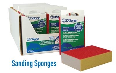 Blue Dolphin 4" x 2-5/8" Straight Sanding Sponges 100 Grit F-10 Case of 22