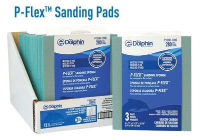 Blue Dolphin P-Flex Fine 5-1/2 in x 4-1/2 in Sanding Pad 120 Grit SP HF54 Case of 40