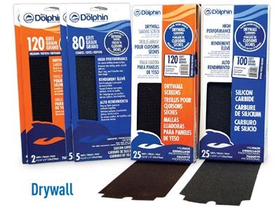 Blue Dolphin Silicon Carbide 4-3/16"x11" Drywall Screens SP SM41125 Case of 125