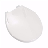 Jones Stephens Slow-Close Standard Plastic Seat, White, Round Closed Front with Cover C1106S00