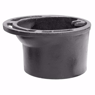 Jones Stephens 4" x 2" Cast Iron Inside Caulk Four-Way Offset Closet Flange C44420