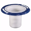 Jones Stephens 3" PVC Closet Flange with 4" Barrel and Metal Ring C50302