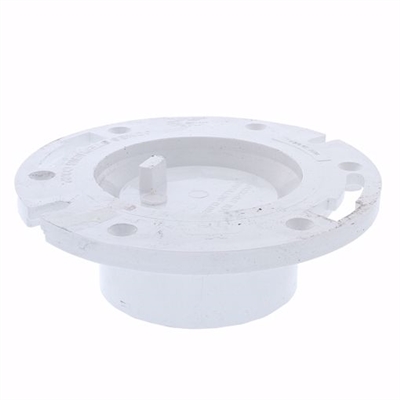 Jones Stephens 3" x 4" PVC Closet Flange with Knockout C50340