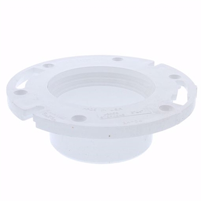 Jones Stephens 3" x 4" PVC Closet Flange less Knockout C51340