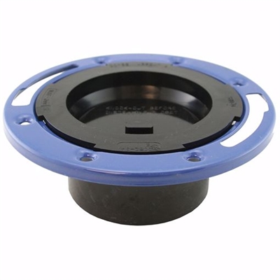 Jones Stephens 4" ABS Closet Flange with Metal Ring and Knockout C52401