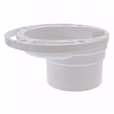 Jones Stephens 3" x 4" PVC Four-Way Offset Closet Flange C54342