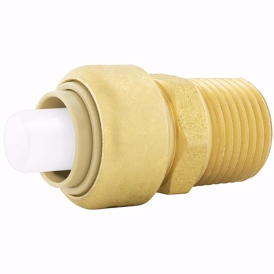 Jones Stephens 3/4in x 3/4in MPT PlumBite Push On Adapter C76506LF