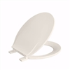 Jones Stephens Bone Plastic Toilet Seat, Closed Front with Cover, Round C803201