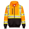 Portwest Hi-Vis X Back Contrast Tape Hoodie Orange CA170ORR