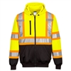 Portwest Hi-Vis X Back Contrast Tape Hoodie Yellow CA170YER