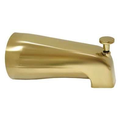 Jones Stephens Polished Brass PVD 1/2" CTS Slip-On Diverter Spout D03004