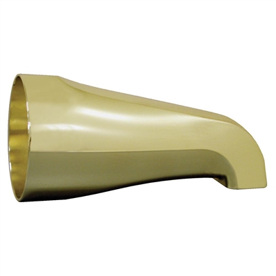 Jones Stephens Polished Brass 1/2 inch FIP Tub Spout with Nose Connection D03020