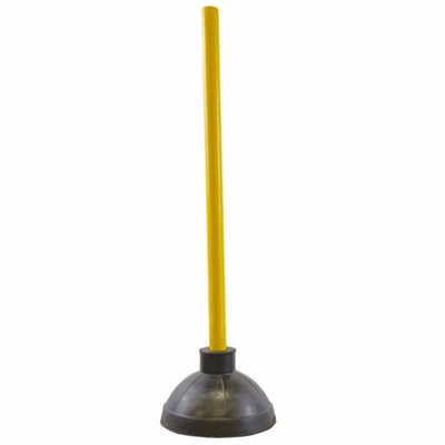 Jones Stephens 6 Inch Diameter Rubber Plunger Black D18002