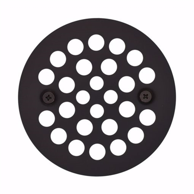 Jones Stephens Oil Rubbed Bronze 4-1/4 inch Strainer with Screws for Fiberglass Shower Stall D4110RB