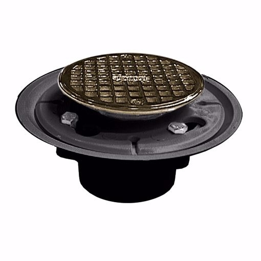 5 in. Round Replacement Strainer with 3 Screws in Chrome Plated for Metal  Spuds for Shower/Floor Drains