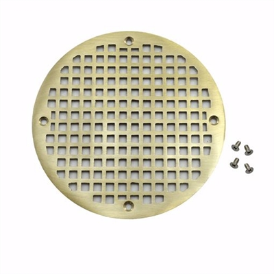 Jones Stephens Nickel Bronze Full Grate Strainer for 2" Solvent Weld Floor Drain D50213